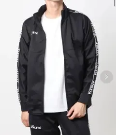 ATHLETA ジップアップジャケット アスレタ　L フルジップ　ブラック