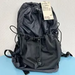 無印良品　撥水リップストップリュックサック　黒　23L
