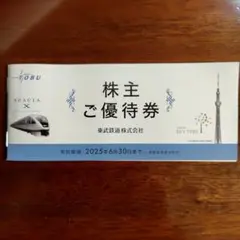 東武鉄道の株主優待券(未使用品)