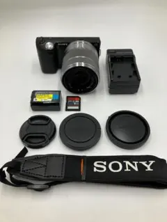 SONY NEX-5R SELP1650 16-50mm 純正フラッシュ付 - メルカリ