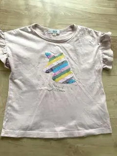 a.v.v ユニコーンフリル袖Tシャツ 110cm ピンクのサムネイル
