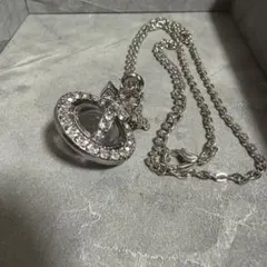 クラウン×クロス ネックレス シルバーカラー チェーン50cm