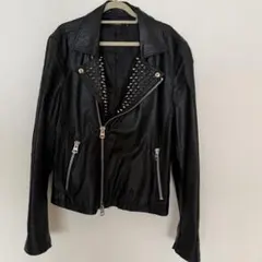 Archive 00s leather jacket スタッズ y2k 平成 Vのサムネイル