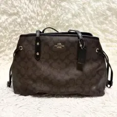 COACH シグネチャー トートバッグ ブラウン型番 F23297 - メルカリ