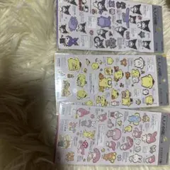 大人の図鑑シール　大人図鑑　マイメロディ　クロミ ポムポムプリン 3枚セット