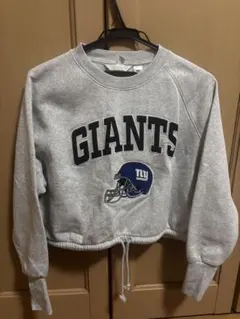 H＆M GIANTS クロップドスウェット グレー 春秋冬