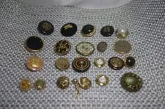 ゴールド　ボタン　まとめ売り　レア　レトロ　ヴィンテージ