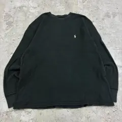 さ*ち様 POLO RALPH LAUREN　サーマルカットソー　L　ブラック