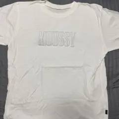 MOUSSY ホワイト Tシャツ