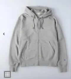 美品！Champion グレー フルジップパーカー