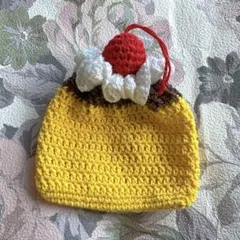 かぎ編み⭐︎ホイップクリーム　プリン　巾着ポーチ 59