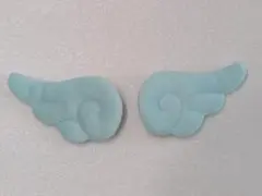 天使の羽 ヘアピン ヘアクリップ ミント左右1点セット エンジェル前髪クリップ