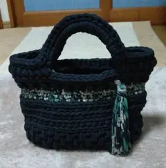 限定特価！ハンドバッグ☆(tシャツヤーン)☆【ハンドメイド】