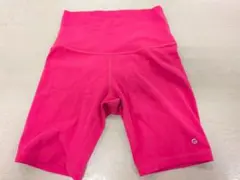 ピンク ハイウエスト ヨガパンツ バイカーショーツ　XS