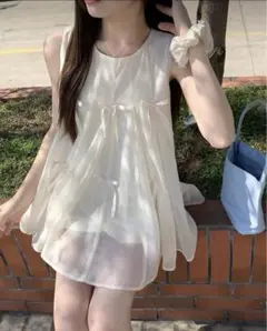 SHEIN ノースリーブトップス チュール