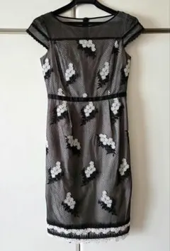 TOCCA 刺繍入り総レース キャップスリーブワンピース サイズ0