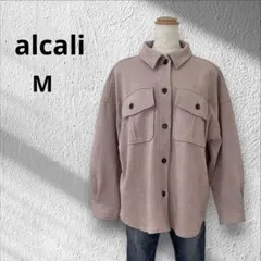 ◆アルカリ　CPOジャケット　シャツジャケット　ピンク　M スエード