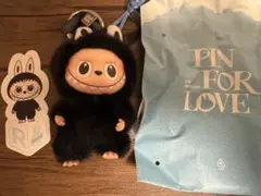 ラブブ アルファベット イニシャル ぬいぐるみペンダント キーリング　R