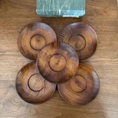 伝統工芸 桜皮細工 茶托5枚セット - メルカリ