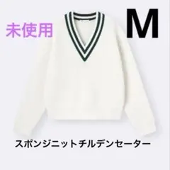 完売！未使用　GU スポンジニットチルデンセーター M