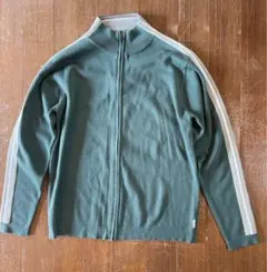 90sクイックシルバージップアップニットセーターヴィンテージY2K