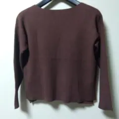 オペークドットクリップ　トップス、ニット、ボートネック