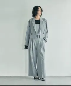 【極美品】LEPSIM ジャケット　タックパンツ　2点セット　入学式　ハレの日