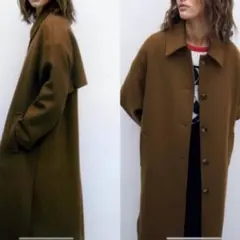 【訳あり美品】ZARA×MANTECO ウールチェスターコート