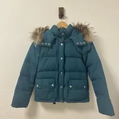 希少　ダウンジャケット　アースミュージックエコロジー　グリーン　羽毛