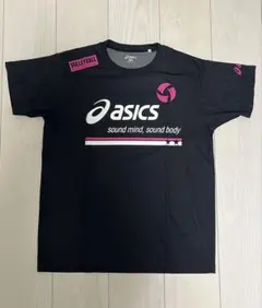 asics アシックス バレーボール シャツ 黒 スポーツ ジム