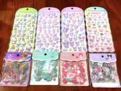 【新品】サンリオ COTTON PUFFY シール 8点セット　定価4565円