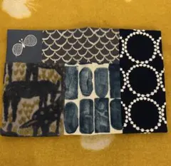 mina perhonen piece ピースブックカバー blue mix