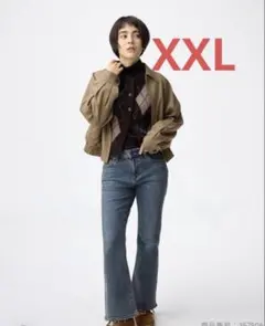 スリムフレアジーンズ　XXL 丈短め