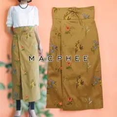 MACPHEEマカフィー刺繍 ロングスカート レースアップ トゥモローランドのサムネイル