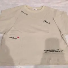 CYNICAL 刺繍ロゴ半袖Tシャツ ベージュのサムネイル