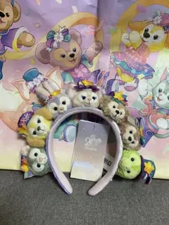 香港ディズニー　開園20周年限定　ダッフィーシェリーメイカチューシャ