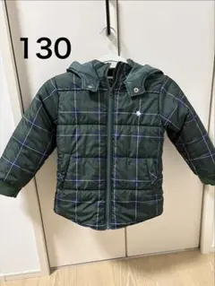 POLO BCS ポロ ビーシーエス 中綿フード付きジャケット130チェック柄