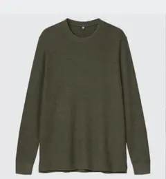 ユニクロ ワッフルクルーネックＴ（長袖）