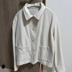 UNIQLO ユニクロ　ジャージーリラックスジャケット Ｌサイズナチュラル