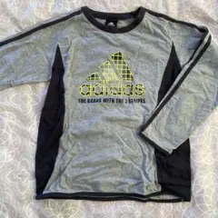 adidas 長袖カットソー グレー/黒