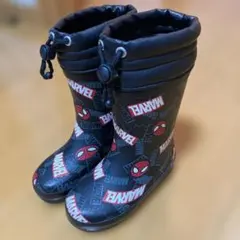 MARVEL スパイダーマン 長靴 黒