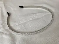 【3coins】キラキラ クリアビーズ カチューシャ