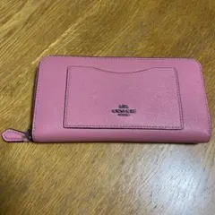 COACH 長財布 ピンク ラウンドファスナーのサムネイル