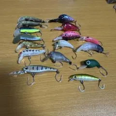 バス釣りルアーセット クランクベイト ミノー ハードルアー 16個セット