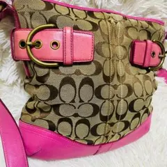 COACH 03574 ソーホー シグネチャー ショルダーバッグ ピンク