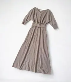 FRAY I.D ウールカシミヤ ニットロングワンピース F