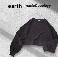 【美品】earth music&ecology クロップド　トレーナー　トップス