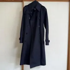 【丈詰め済】ハイク HYKE トレンチコート ネイビー　タイトフィット サイズ1