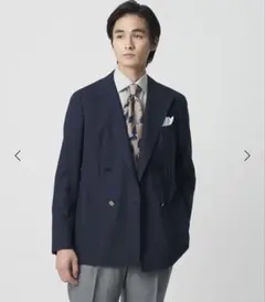 【UNITED ARROWS】ウール モヘヤ ダブルブレストブレザー 未使用