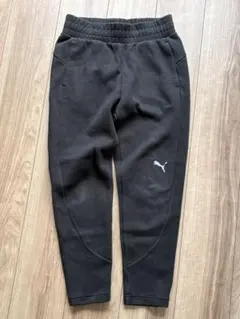 【美品】PUMA プーマ スウェットパンツ ジョガー 子供 黒 肉厚 ジュニア